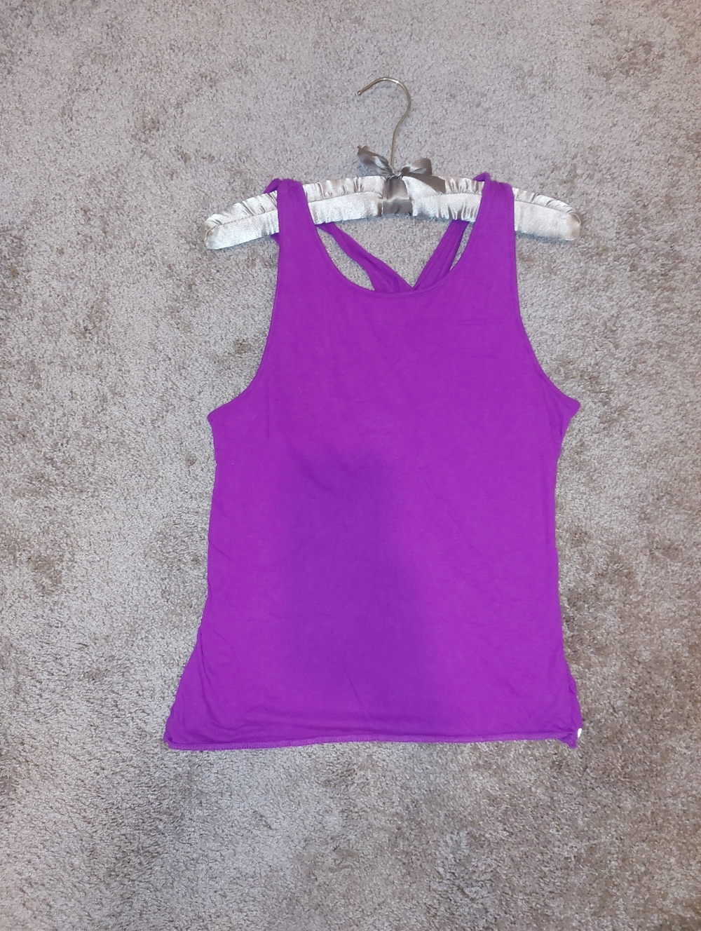 "Fabletics" Bright Purple Racerback Tank Size: XS